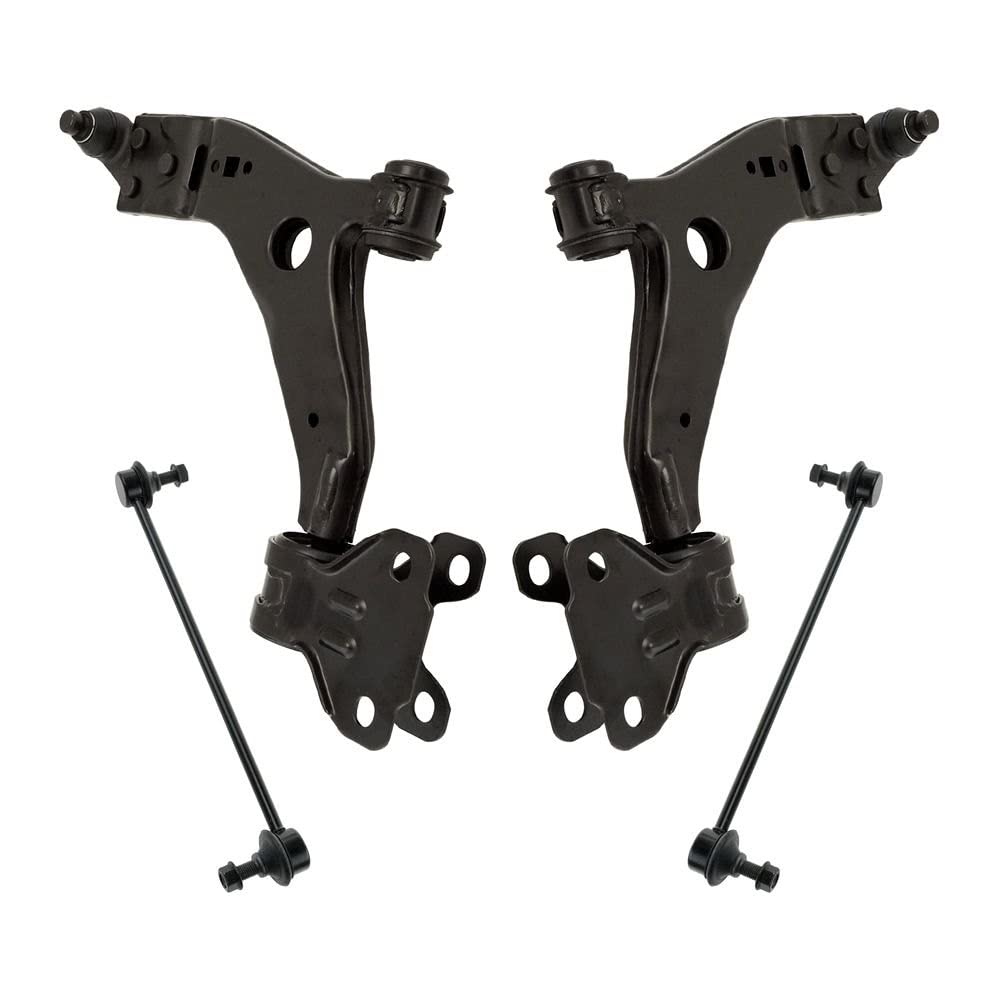 TRQ Front Suspension Kit Control Arm with Ball Joint Sway Bar Stabilizer Link Compatible with 2013-2019 Ford Escape