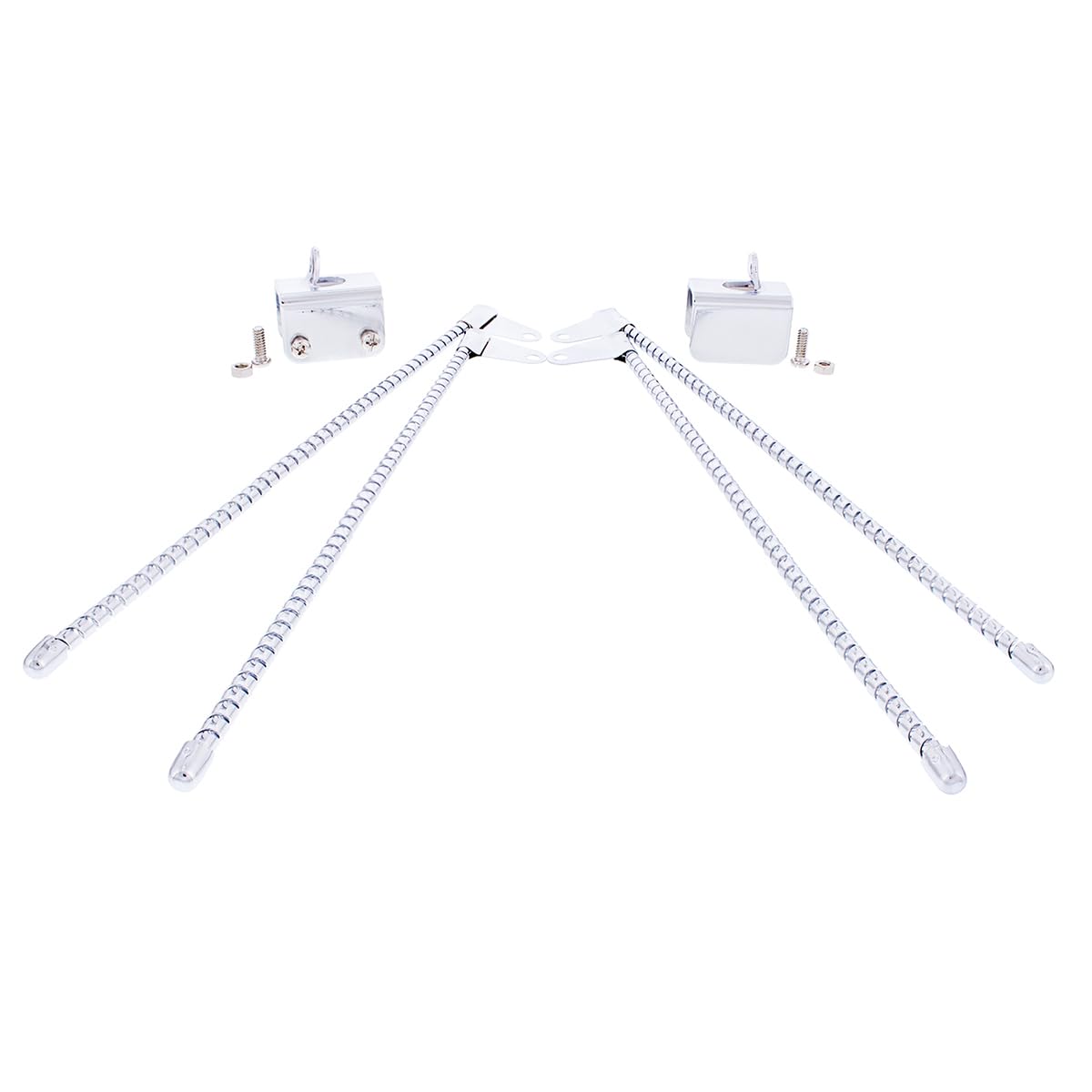 United Pacific 70203 Chrome Curb Feelers, Universal Fitment, Helps To Prevent Curb Damage, Curb Whiskers, Avoid Damaging Wheels