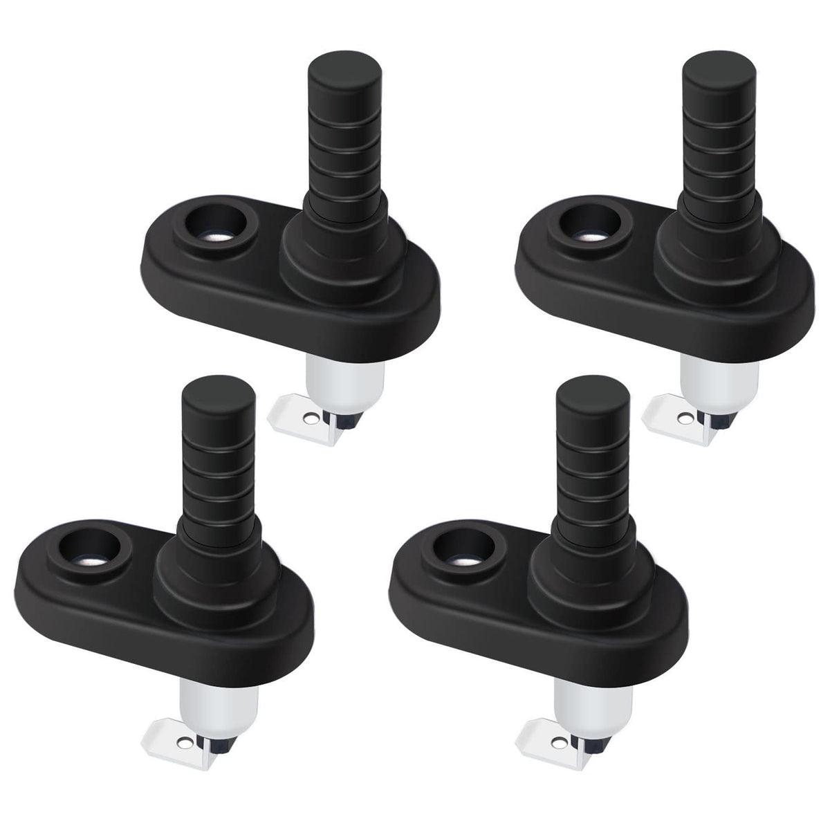 Weideer 4Pcs 12V Mount Pin Switch Momentary Nickel Plated Universal Door Jamb Fl WBCARB093F8TSMJ