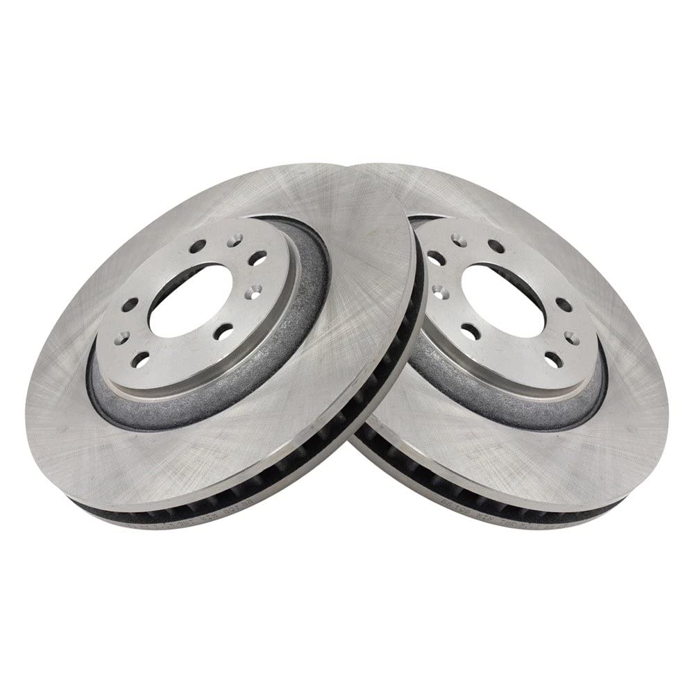 Trq Front Brake Rotors Set Vented Compatible With 2004-2007 Cadillac Cts 2006-2011 Sts