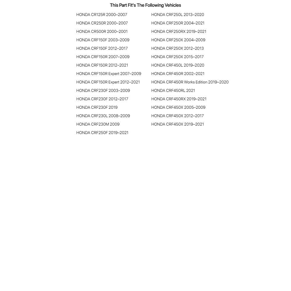 Track Pack For Honda