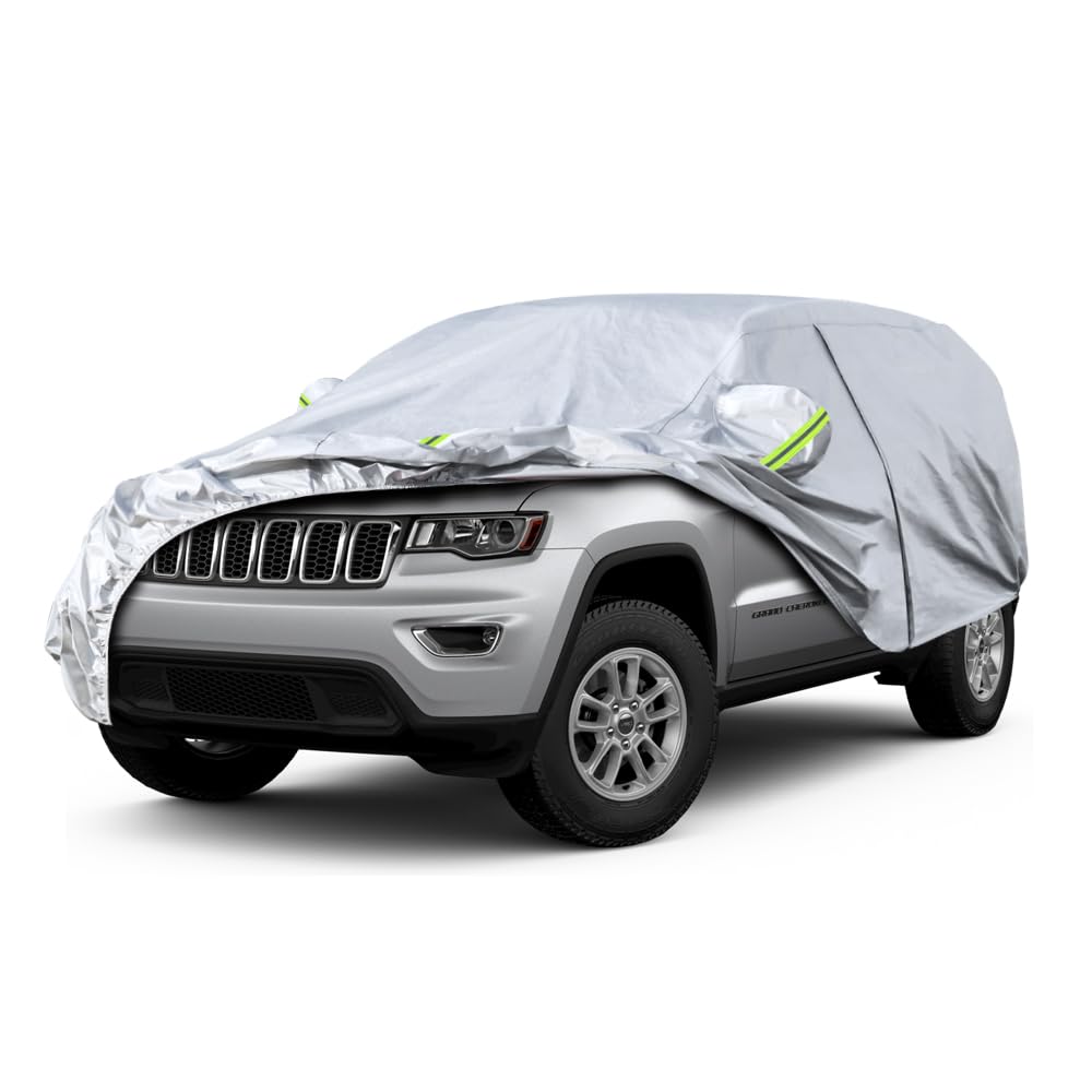 Koukou Suv Car Cover Custom Fit Jeep Compass From 2006 To 2025, Waterproof All Weather For Automobiles, Sun Rain Dust Snow Prote