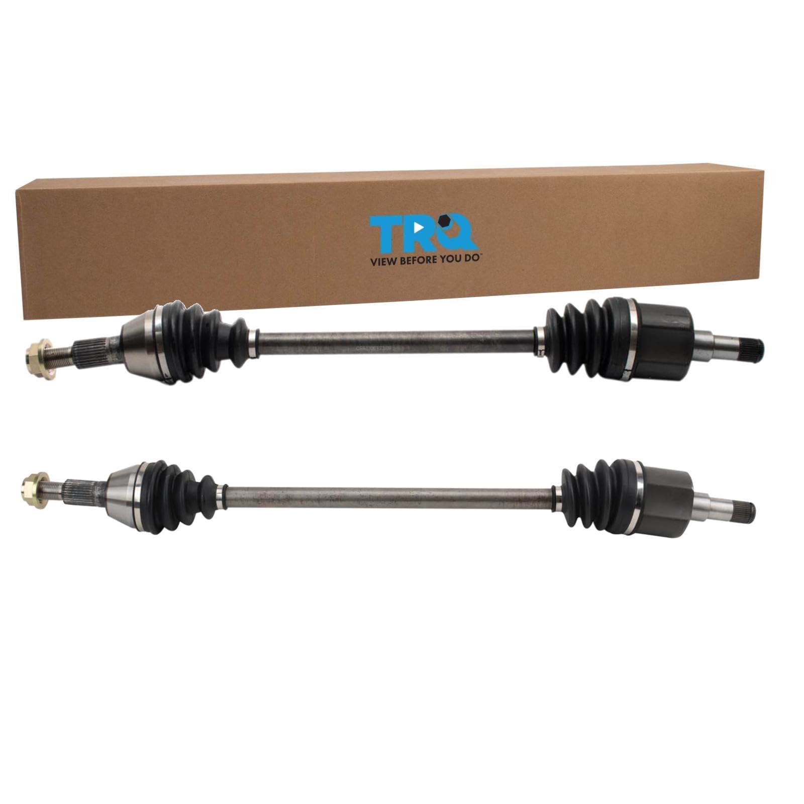 TRQ Rear CV Axle Shaft Assembly Set Driver & Passenger Side Compatible with 2012 Chevrolet Captiva Sport 2007-2009 Equinox Ponti