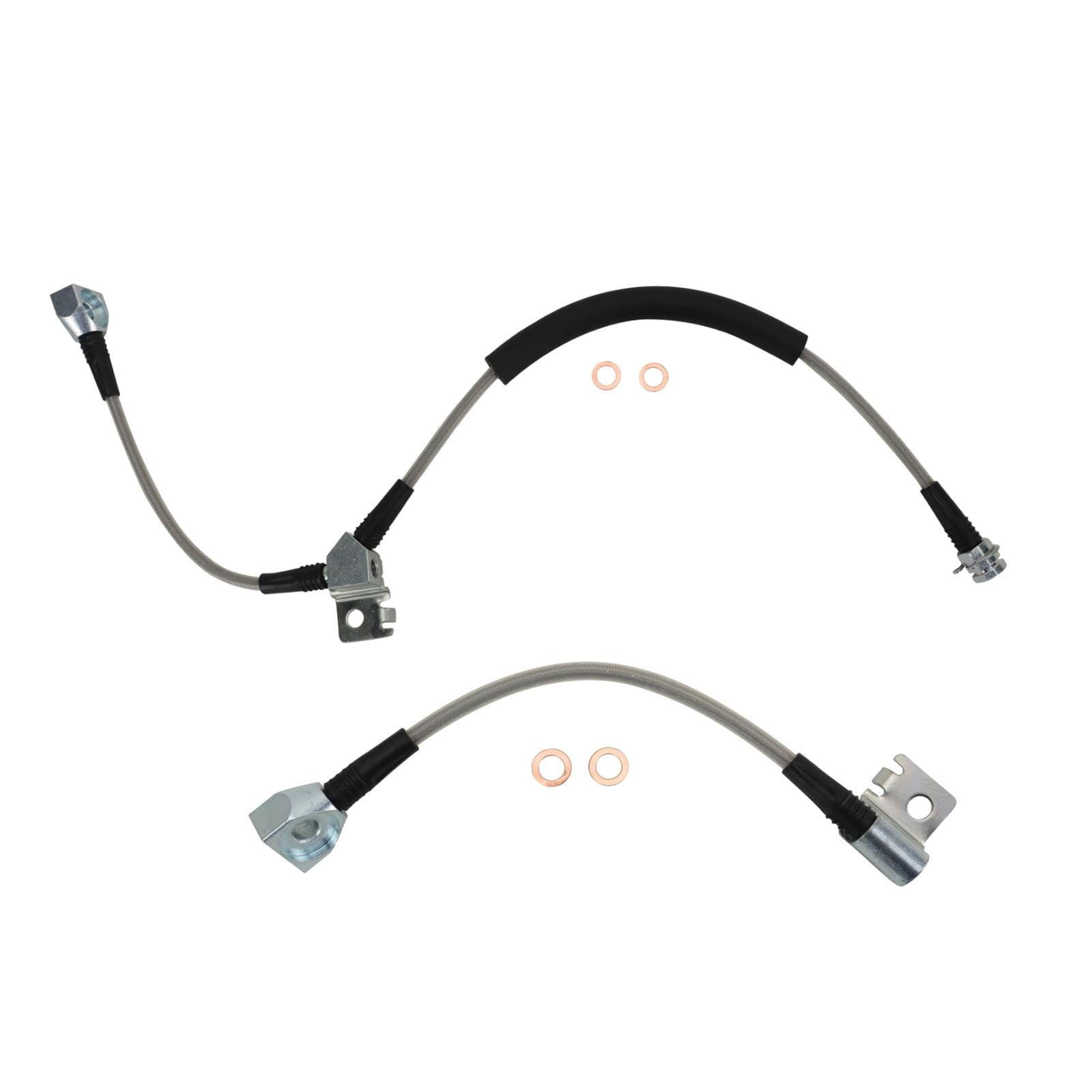 Trq Rear Performance Brake Hose Set Compatible With 1995-2001 Ford Explorer 2001-2003 Explorer Sport 2003-2004 Explorer Sport Tr