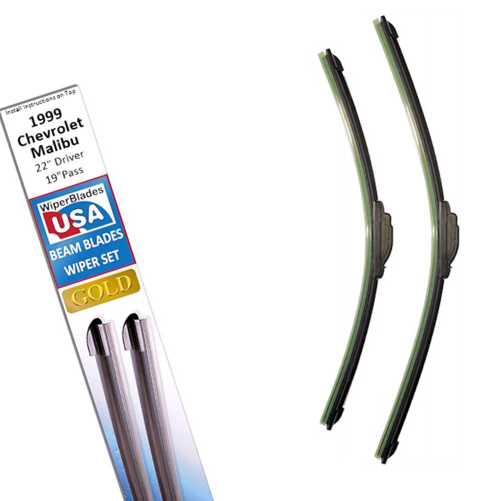 Beam Blade Wipers Set For 1999 Chevrolet Malibu Replacement Set - Wiperbladesusa Gold Beam Wiper Blades Wipers Set