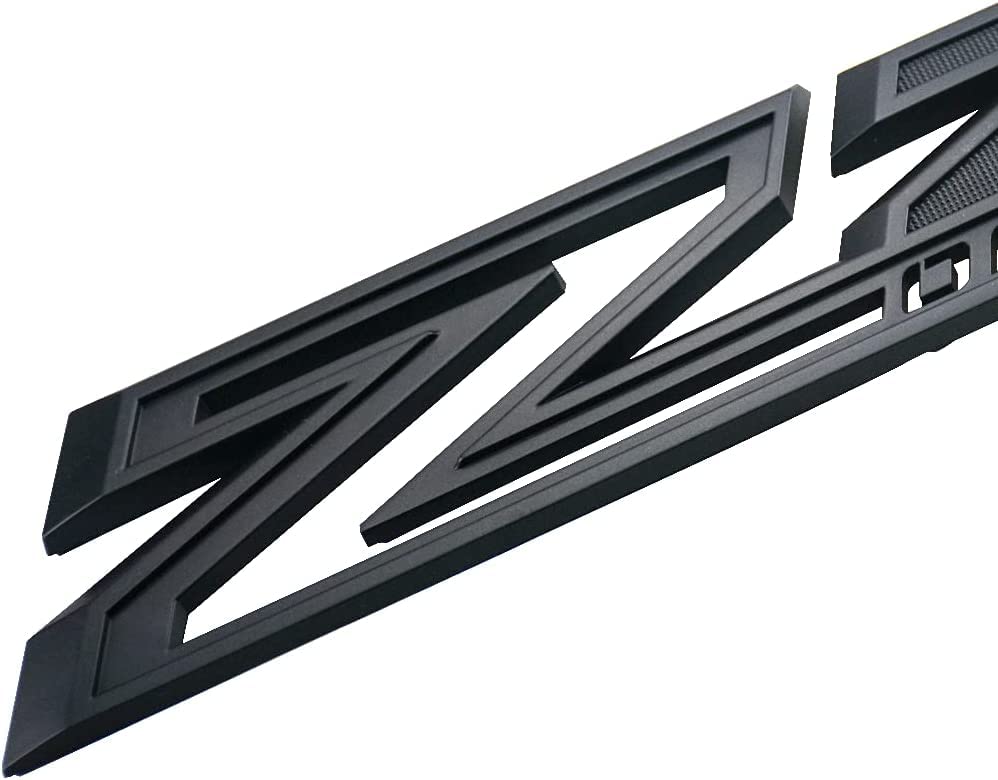 2Pack 2019-2025 Oem Z71 Off Road Emblems Side Decals Badges Compatible With Fits Silverado Offroad Parts 84632695 (All Black)