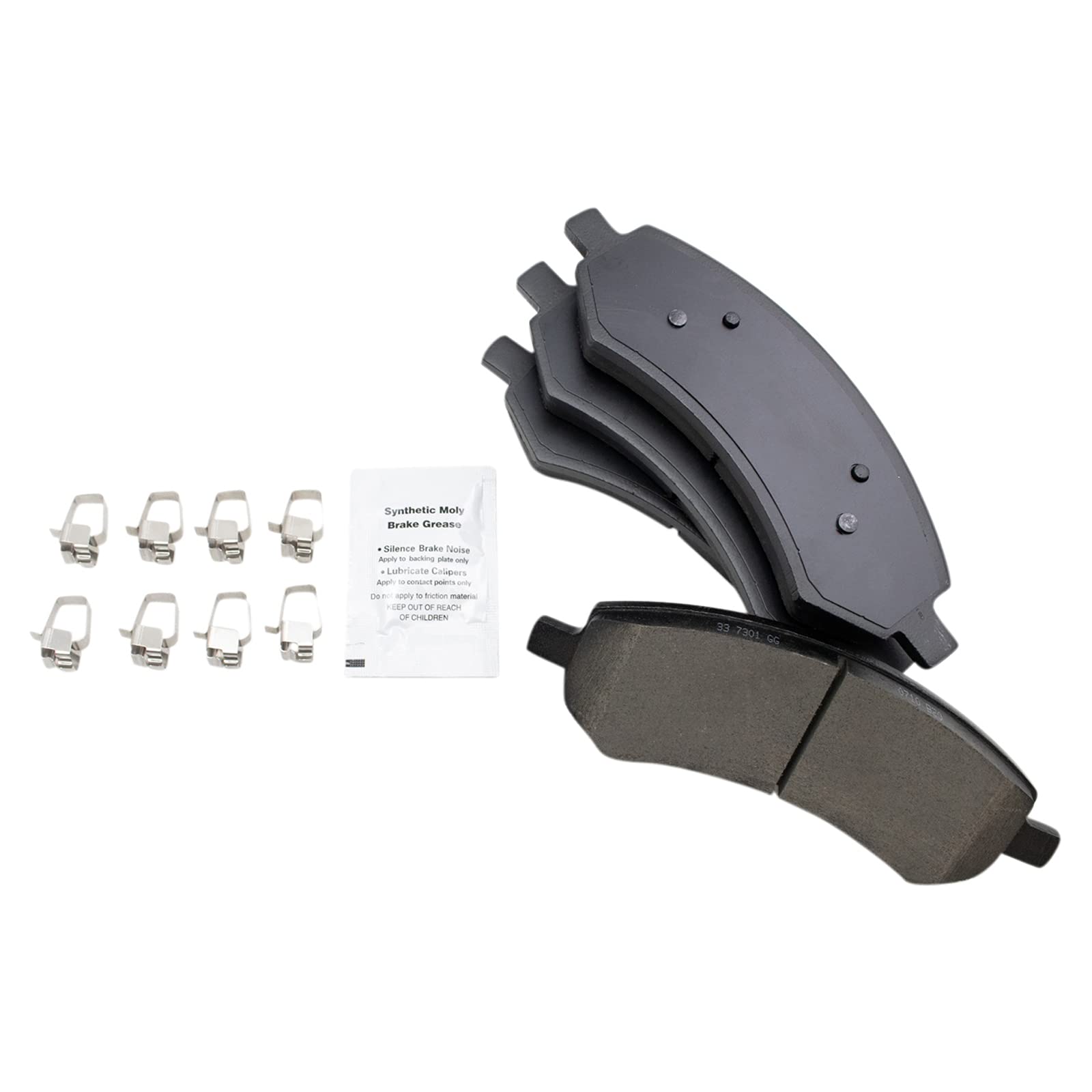 Trq Front Brake Pad & Rotor Kit Brake Pads Brake Rotor Ceramic Premium G-Coated Compatible With 2007-2009 Chrysler Aspen Dodge D