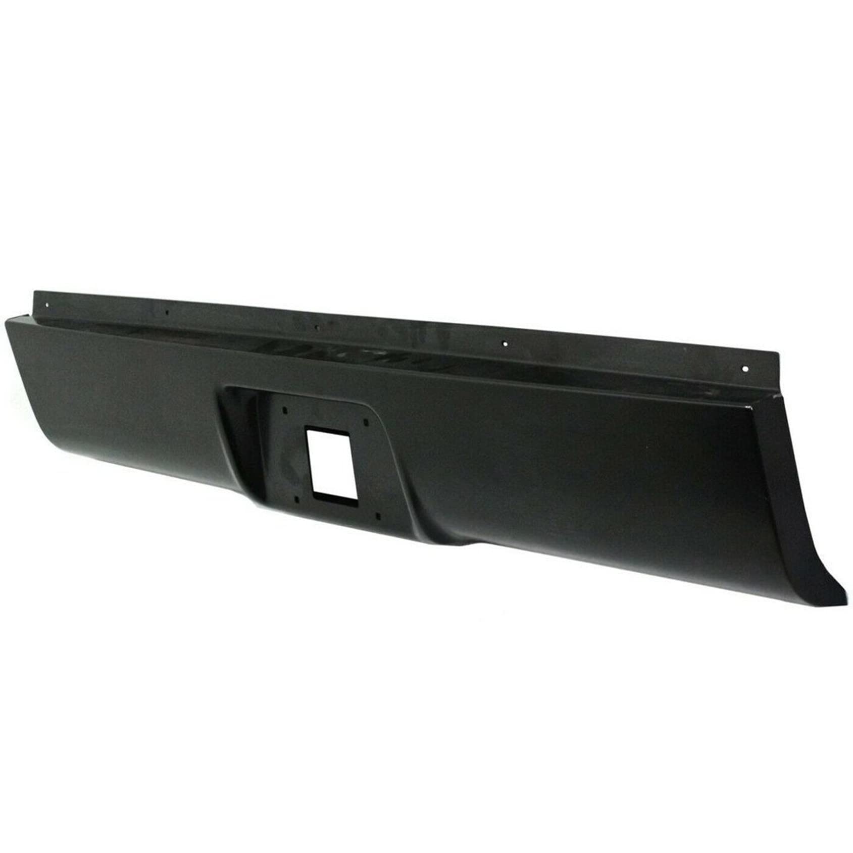 ANTUKO Rear Bumper Roll Pan Steel with License Plate Light for 1999-2007 Silverado/Sierra, Black, Alloy Steel