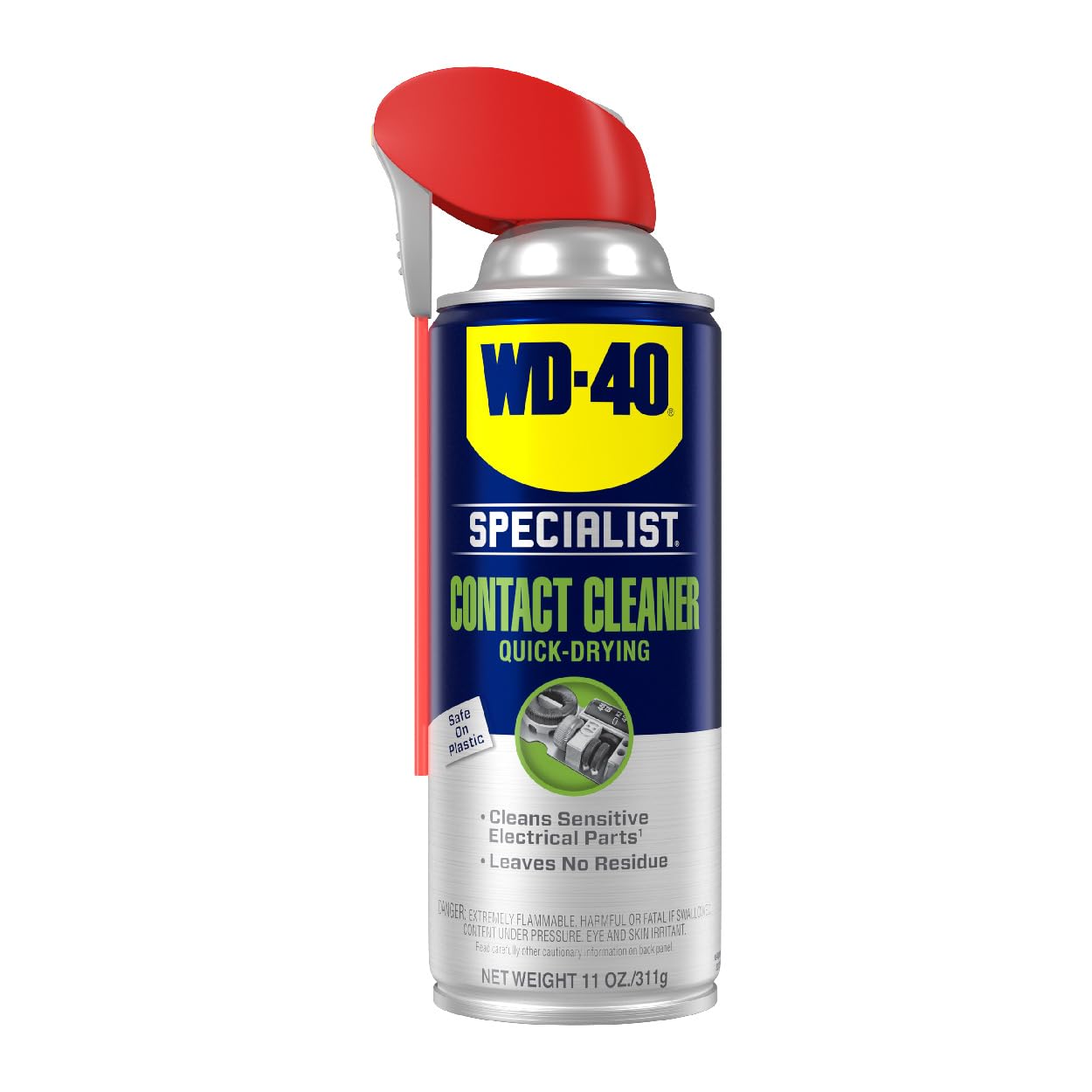 Wd-40 Specialist Contact Cleaner Spray With Smart Straw, Twin Pack , 11 Oz, [12-Pack]