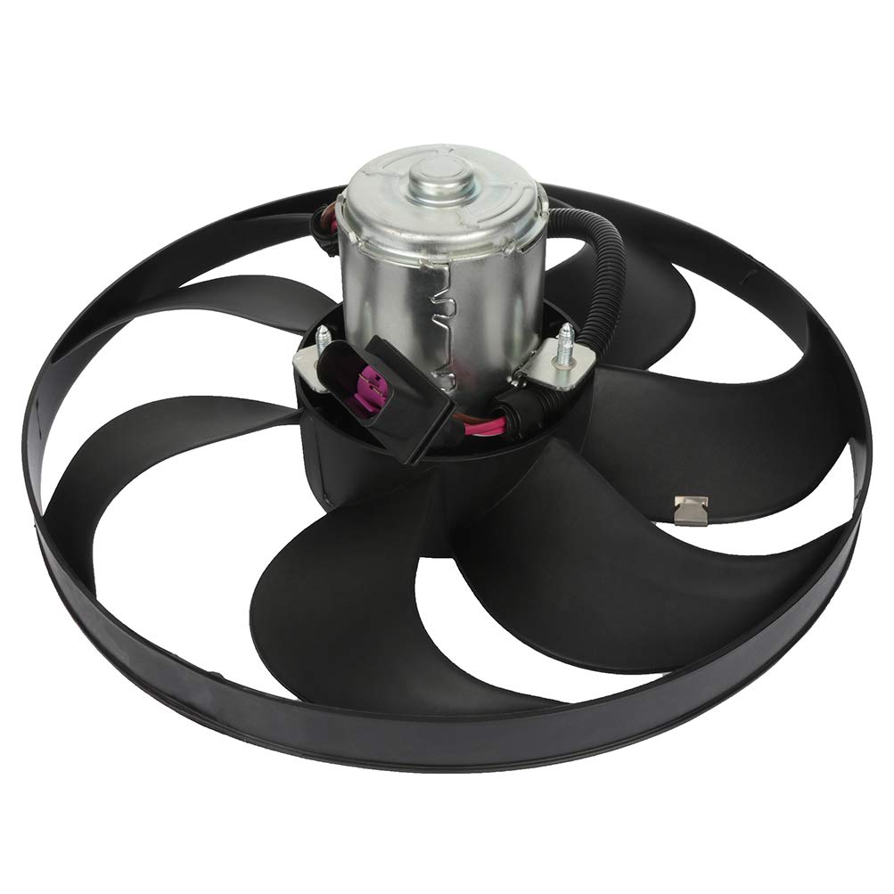 Ocpty Replacement Cooling Fan Assembly For 2000-2002 For Tt 2000-2006 For Tt Quattro 1999-2006 For Golf 1999-2005 For Jetta