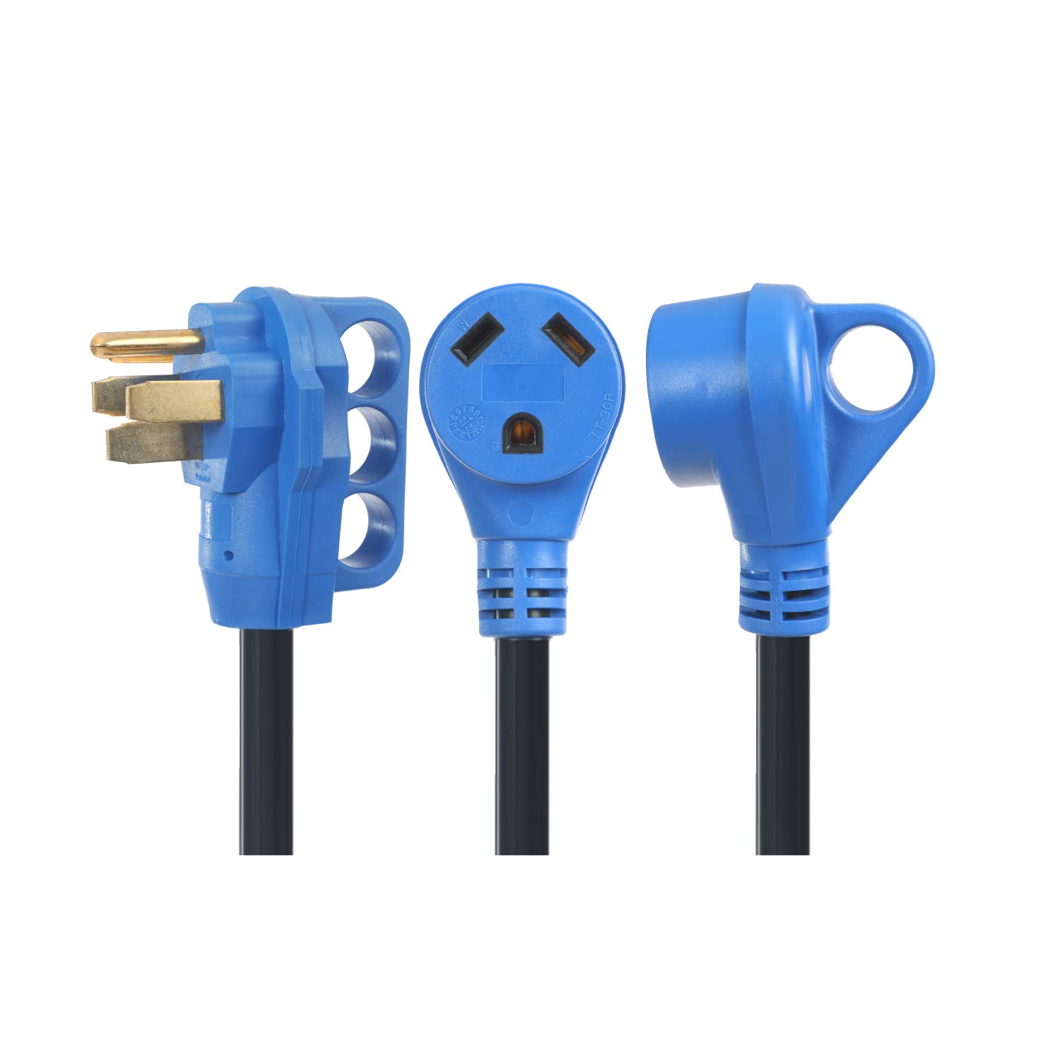 Rv Plug Adapter 50 Amp To 30 Amp,Rv Splitter Nema 14-50P To Two Tt-30R,Y Power Cord Adapter For 30 Amp Rv Split One 125/250V 50A Into 2 125V 30A Rv Extension Cord,2.23 Feet(Split 50A M To Two 30A F)