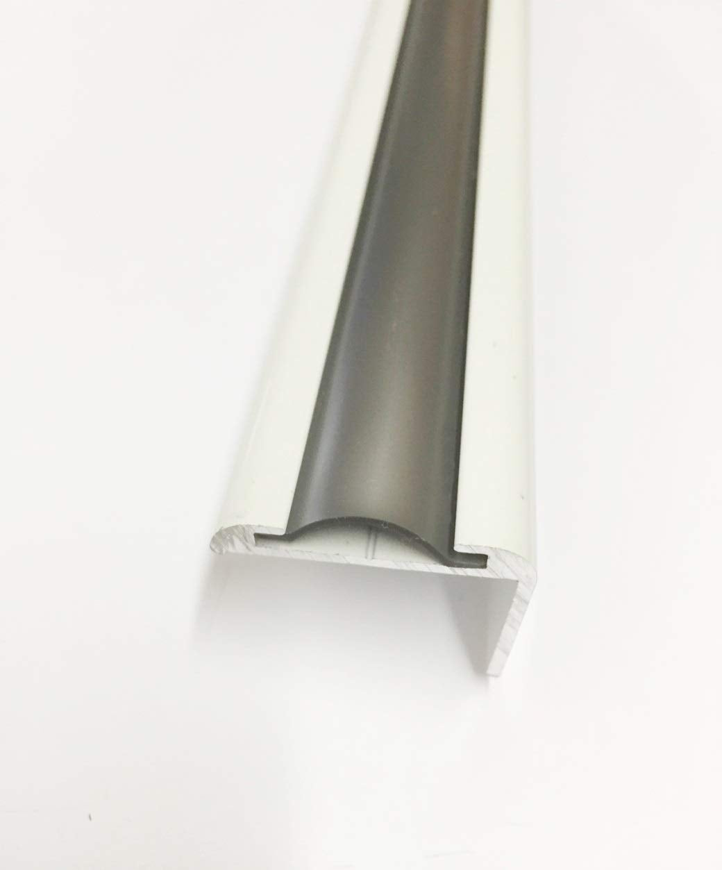 Qpn Silver Vinyl 7/8" Insert Molding Trim Screw Cover Rv Camper Travel Trailer (35 Ft, Silver)