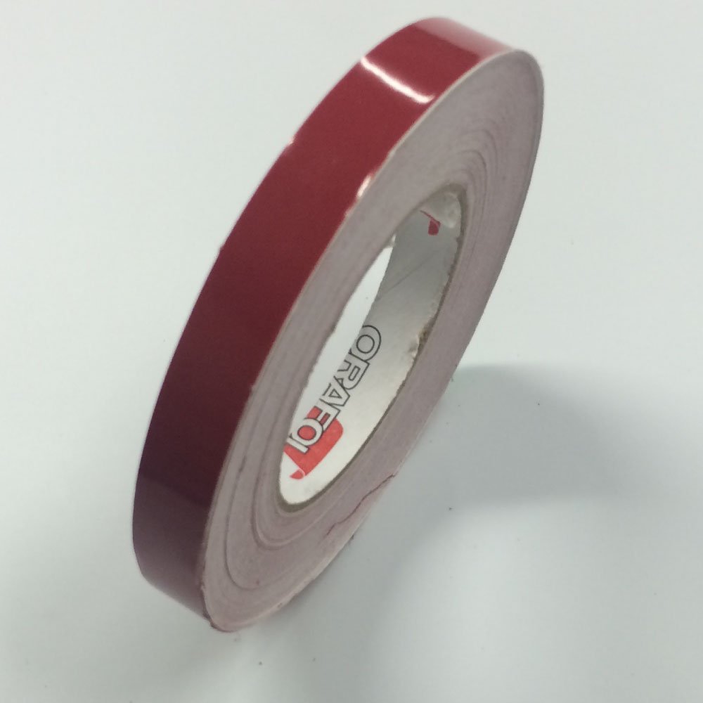 Oracal Vinyl Striping Tape 651 - Pinstripes, Decals, Stickers, Striping - 1 Inch X 150Ft. Roll - Dark Red