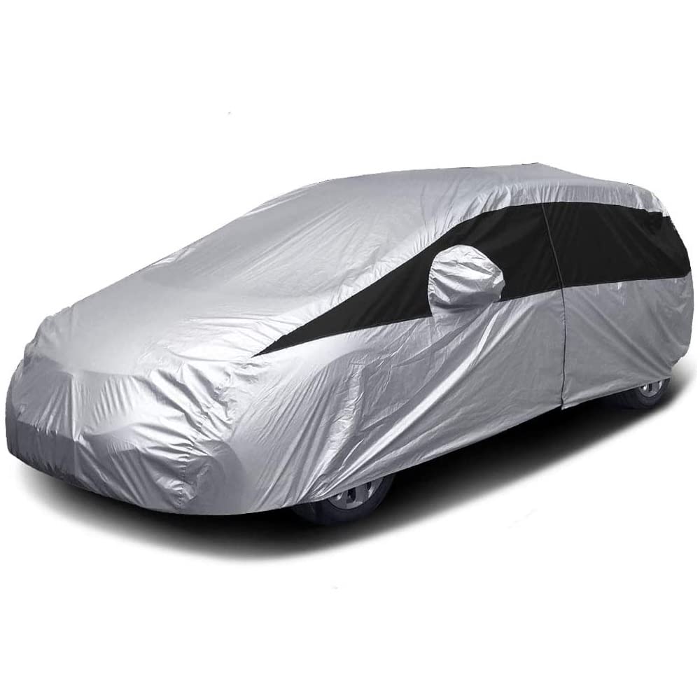 Titan Lightweight Poly 210T Car Cover For Hatchbacks 165-181''. Waterproof, Uv Protection, Scratch Resistant, Driver-Side Zipper