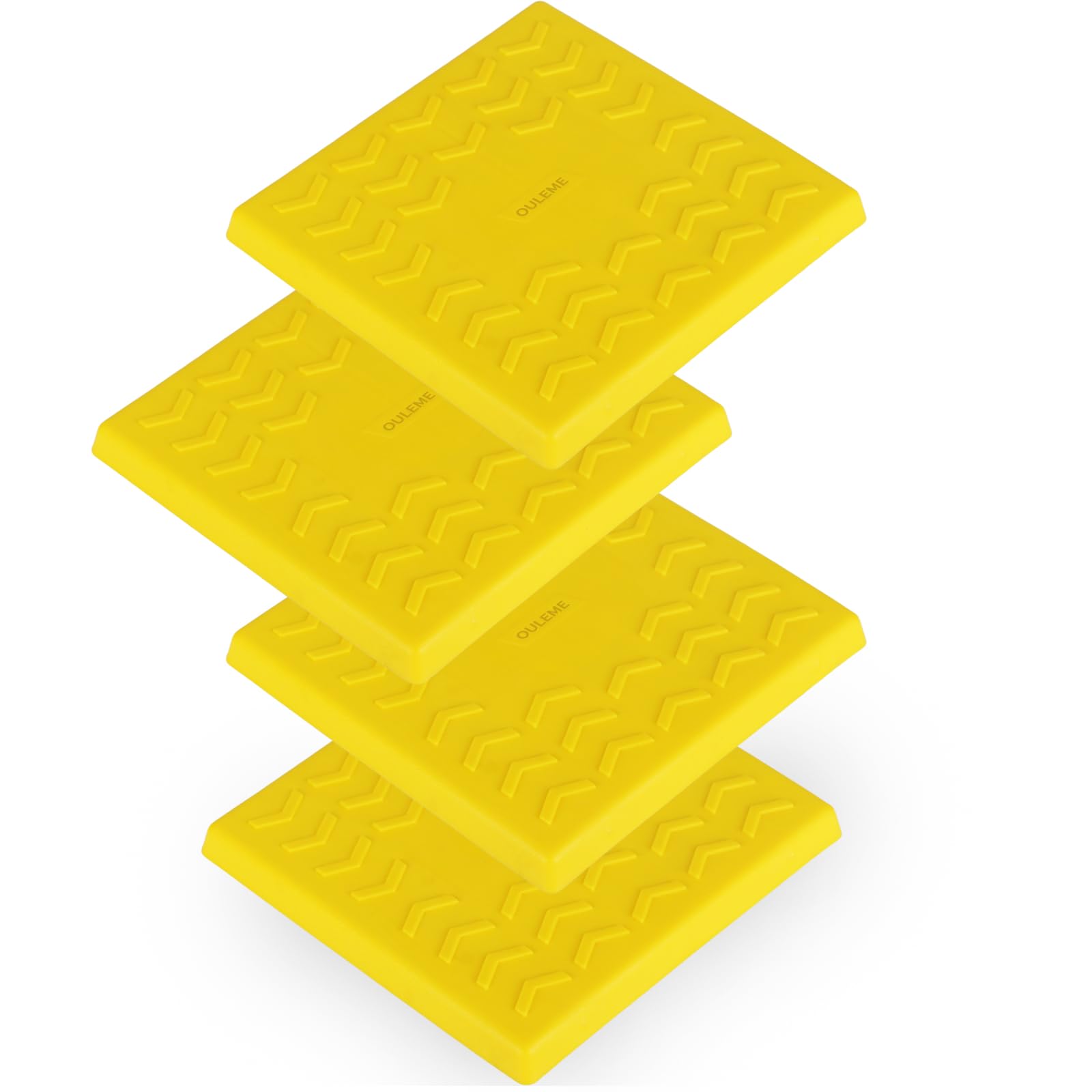 OULEME RV Leveling Block Top Cover, 4 Pack RV Jack Pad Cap, Interlocking Leveling Pad Cap for Camper Travel Trailer