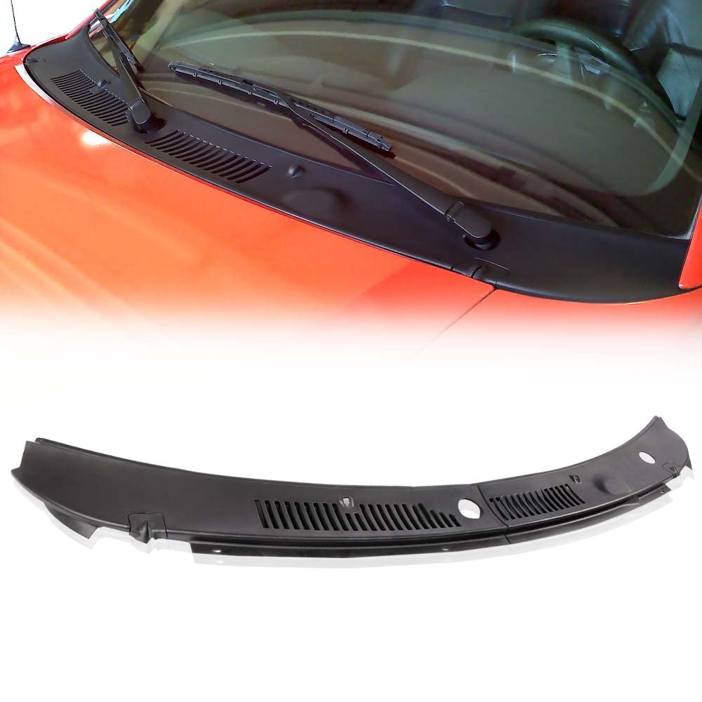 Pit66 2Pcs Windshield Wiper Cowl Vent Grille Grills Panel Hood Compatible With 99-04 Ford Mustang Gt Svt