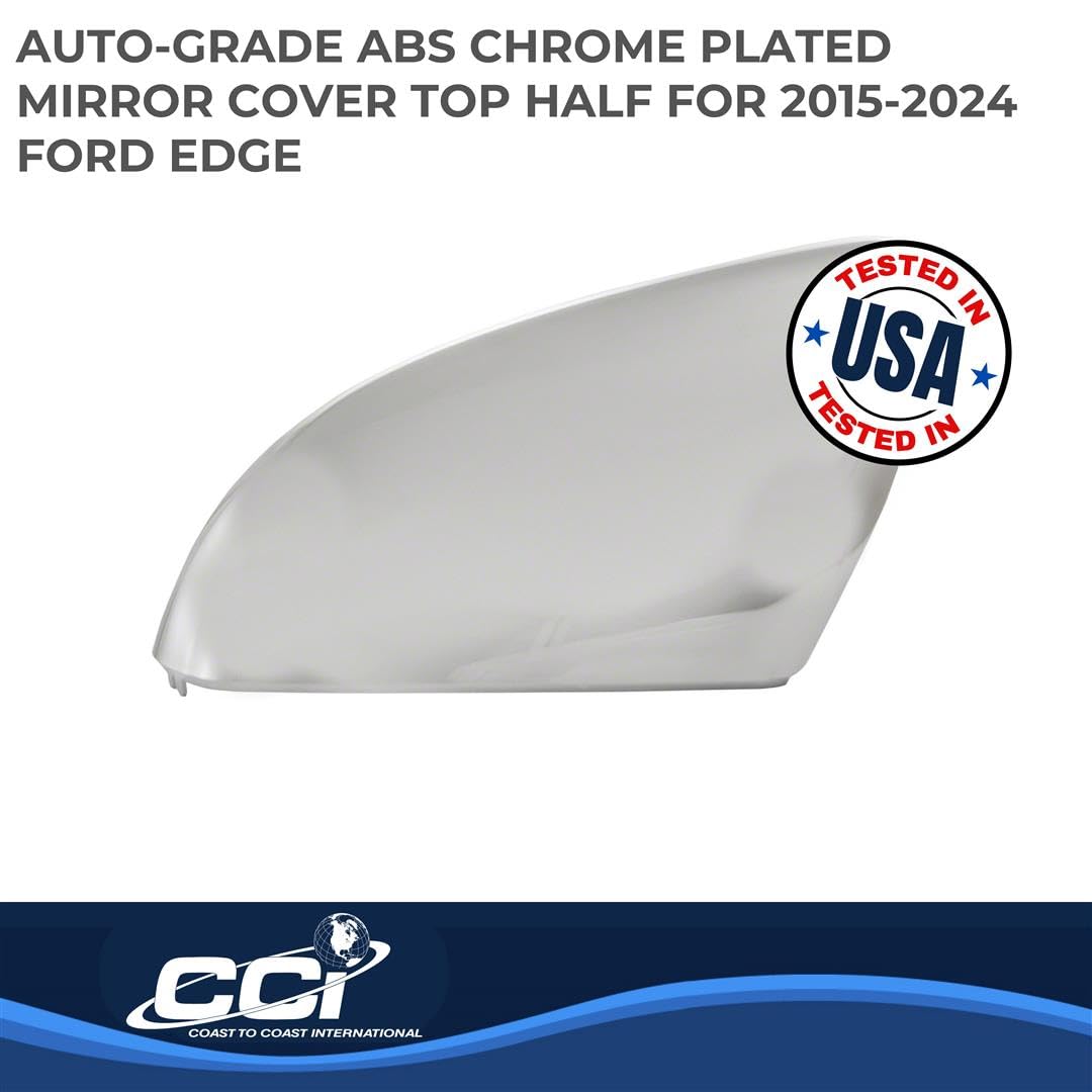 Coast To Coast International Chrome Mirror Covers, Set Of 2, Compatible With Ford Edge 2015-2023 - Ccimc67515R