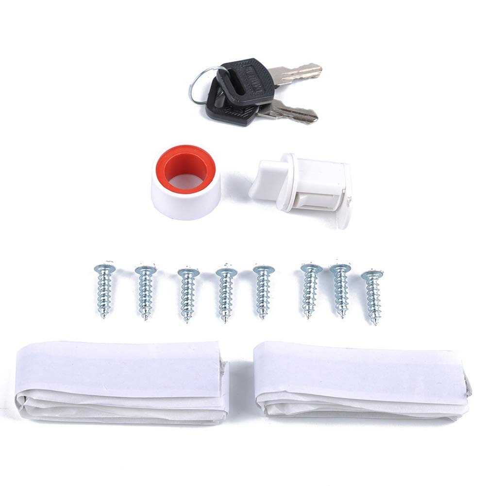 beiyoule Gravity City Water Inlet Fill Dish Hatch Lock for RV Trailer Cars for Most Fresh Water Inlets on RV Motorhomes Caravans