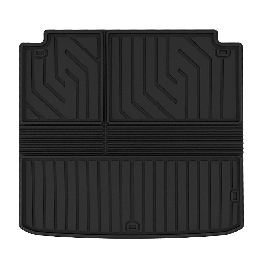 Powerty Trunk Mat For 2020-2023 2024 2025 Toyota Highlander Accessories Cargo Mats Backrest Mat Tpe All Weather Cargo Liner Heav