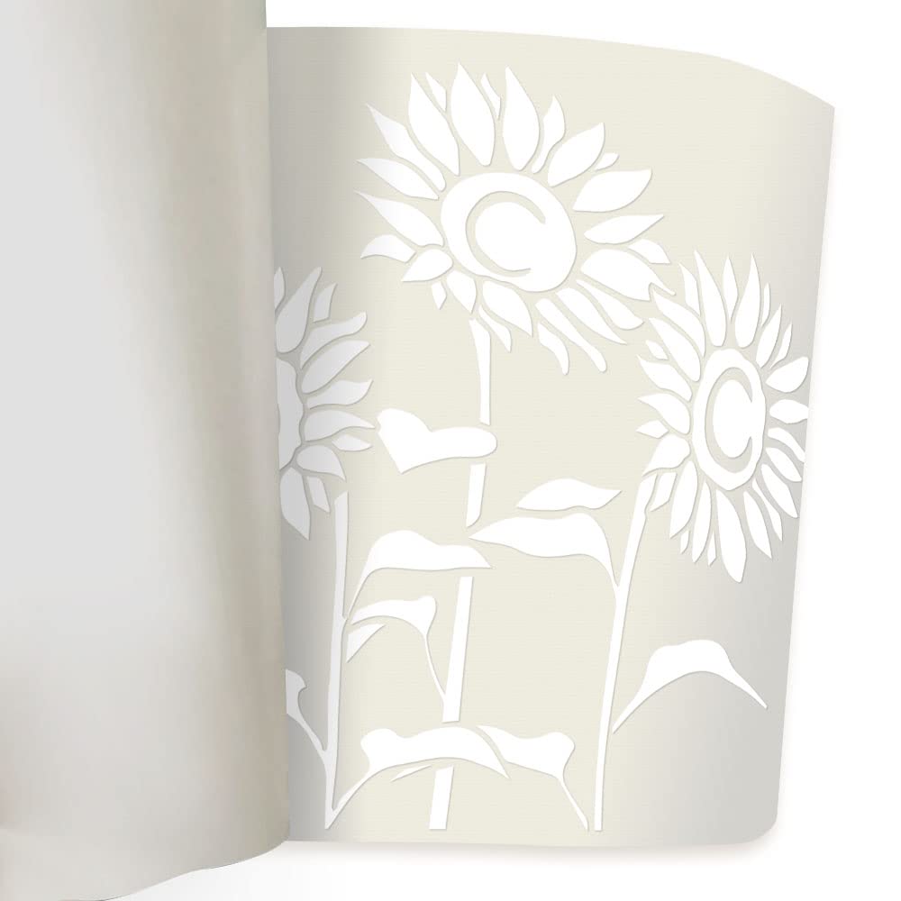 Wirester 6 Inch Clear Vinyl Decal Sticker Decoration For Car Window (Or Any Flat Surface) - Sunflower