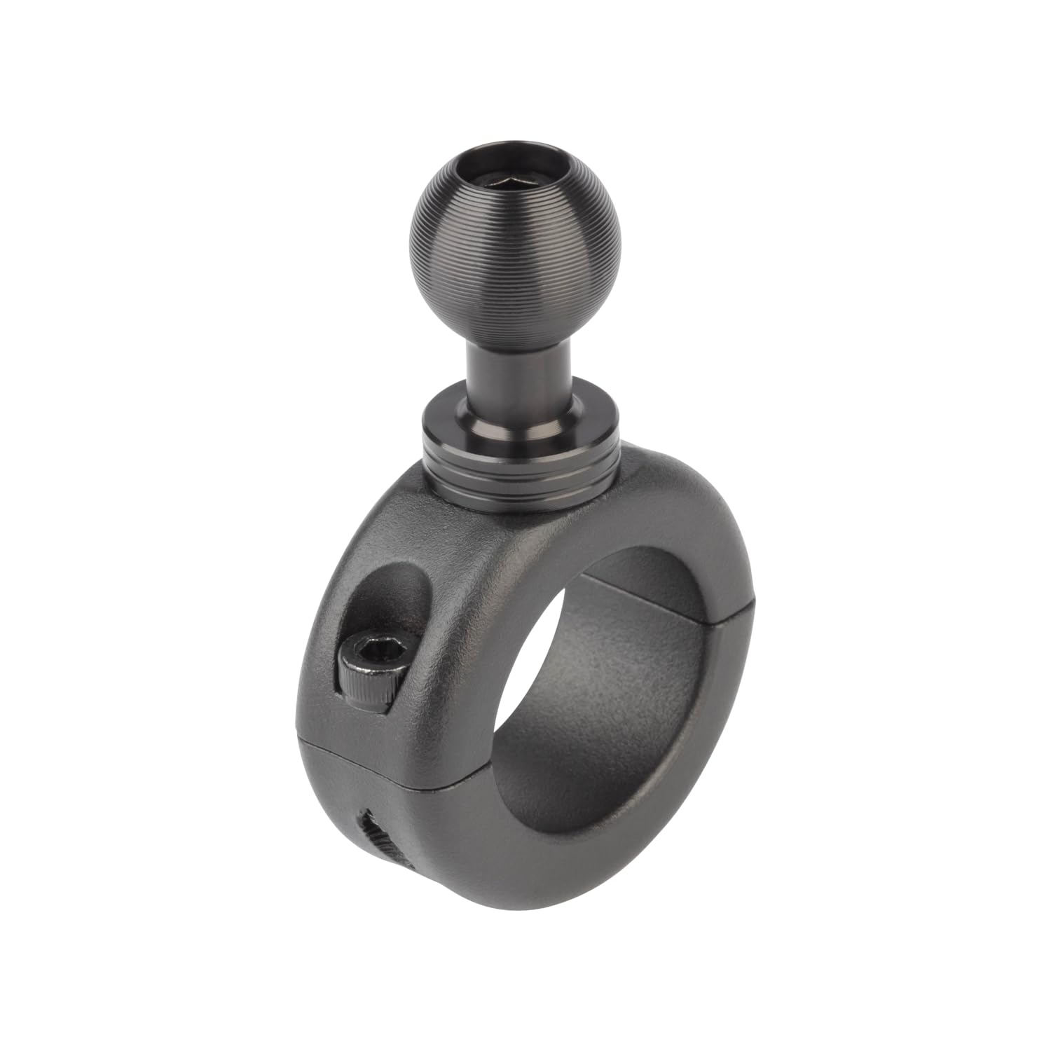 Bulletpoint Aluminum Handlebar Clamp with 20mm Ball Mount fits 0.875'', 1'', 1.125'' and 1.25'' Bar