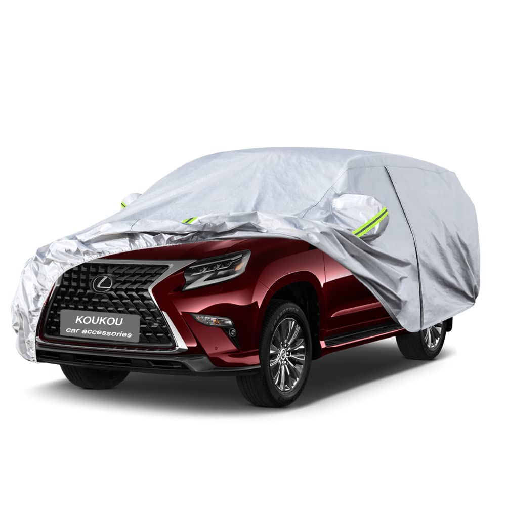 Koukou Suv Car Cover Custom Fit Lexus Gx From 2002 To 2025, Waterproof All Weather For Automobiles, Sun Rain Dust Snow Protectio