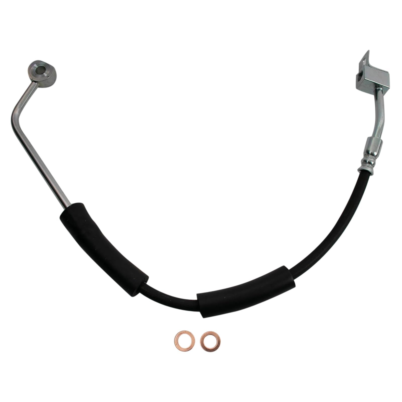 Trq Front Brake Hose Set Compatible With 2002-2007 Jeep Liberty