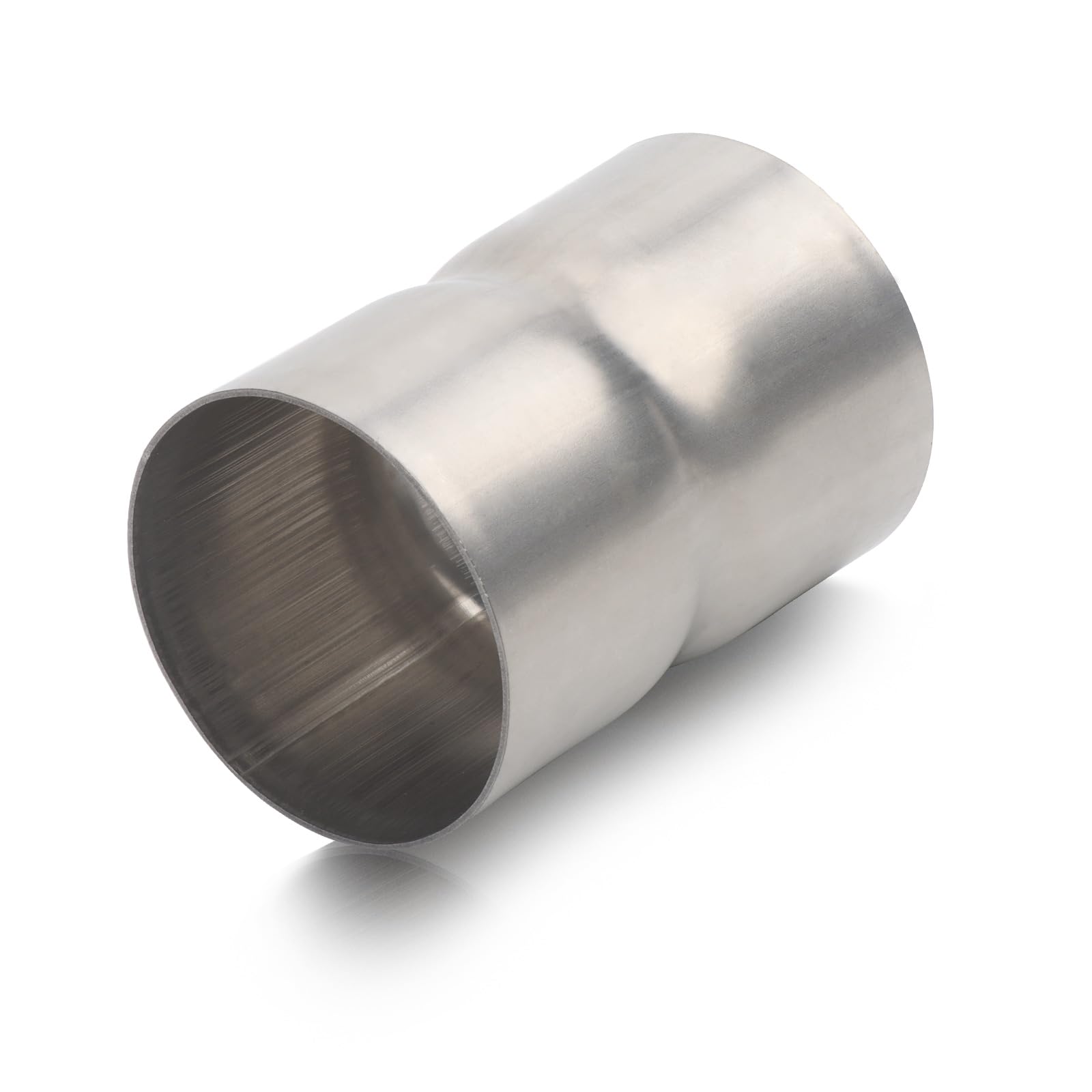 A-KARCK Stainless Steel Exhaust Adapter 2.5'' ID to 2.5'' ID, Exhaust Pipe Reducer 3.6'' Overall Length