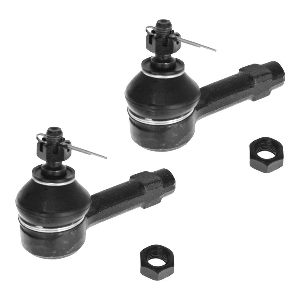 TRQ Front Outer Tie Rod Set Compatible with 1986-1994 Dodge Colt 1989-1996 Eagle Summit 2014-2017 Mitsubishi i-MiEV 2002-2007 La