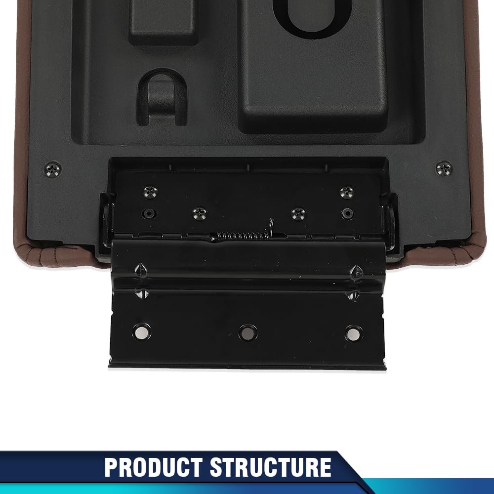 Pit66 Center Console Armrest Lid Cover Compatible With Ford F150 2009-2014/Fit Lincoln Mark Lt 2010-2014, Fit For Flow Through C