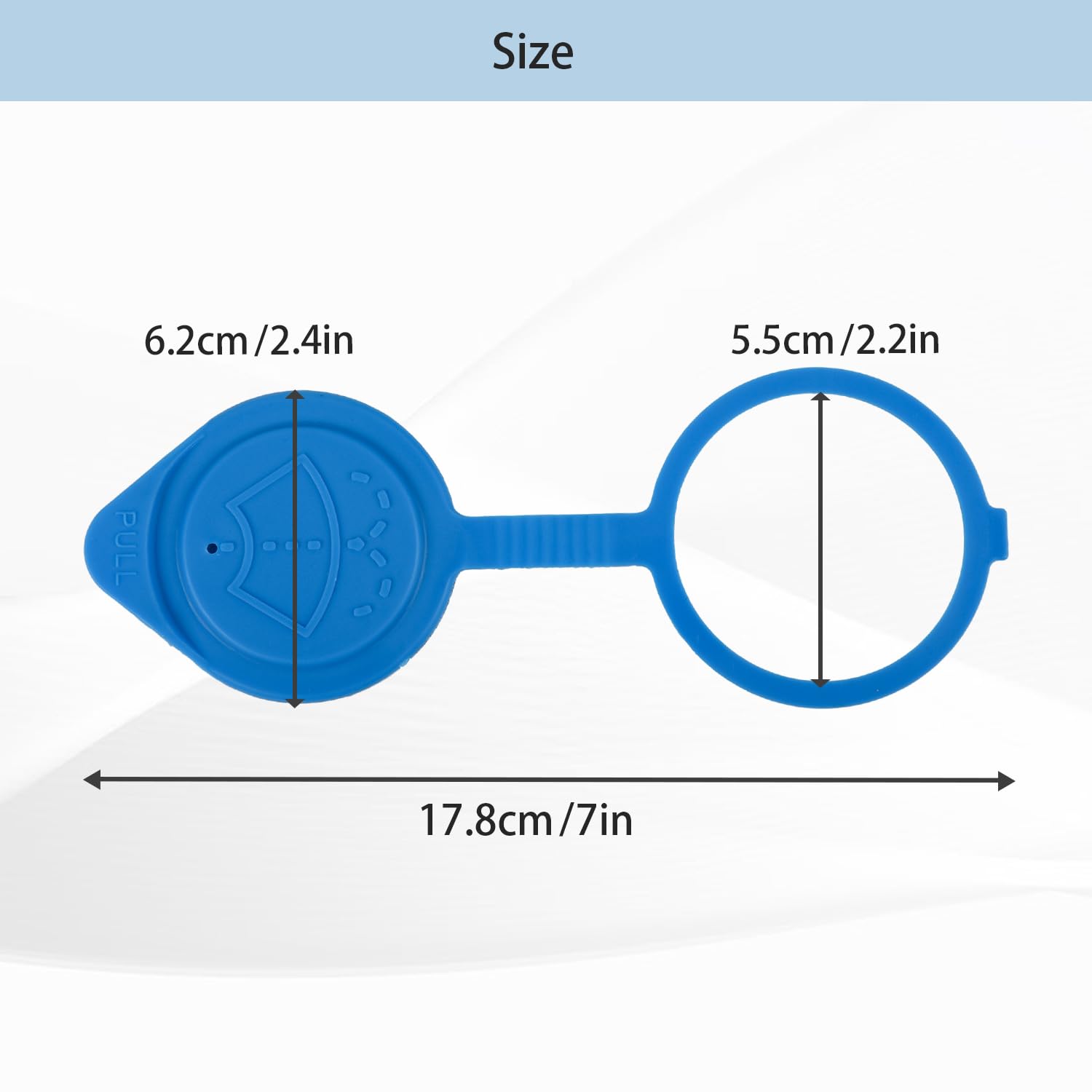 OKPARZ Compatible for Windshield Wiper Washer Fluid Reservoir Cap Acura MDX RDX ILX Honda Civic Odyssey CR-V Accord Civic 38513-