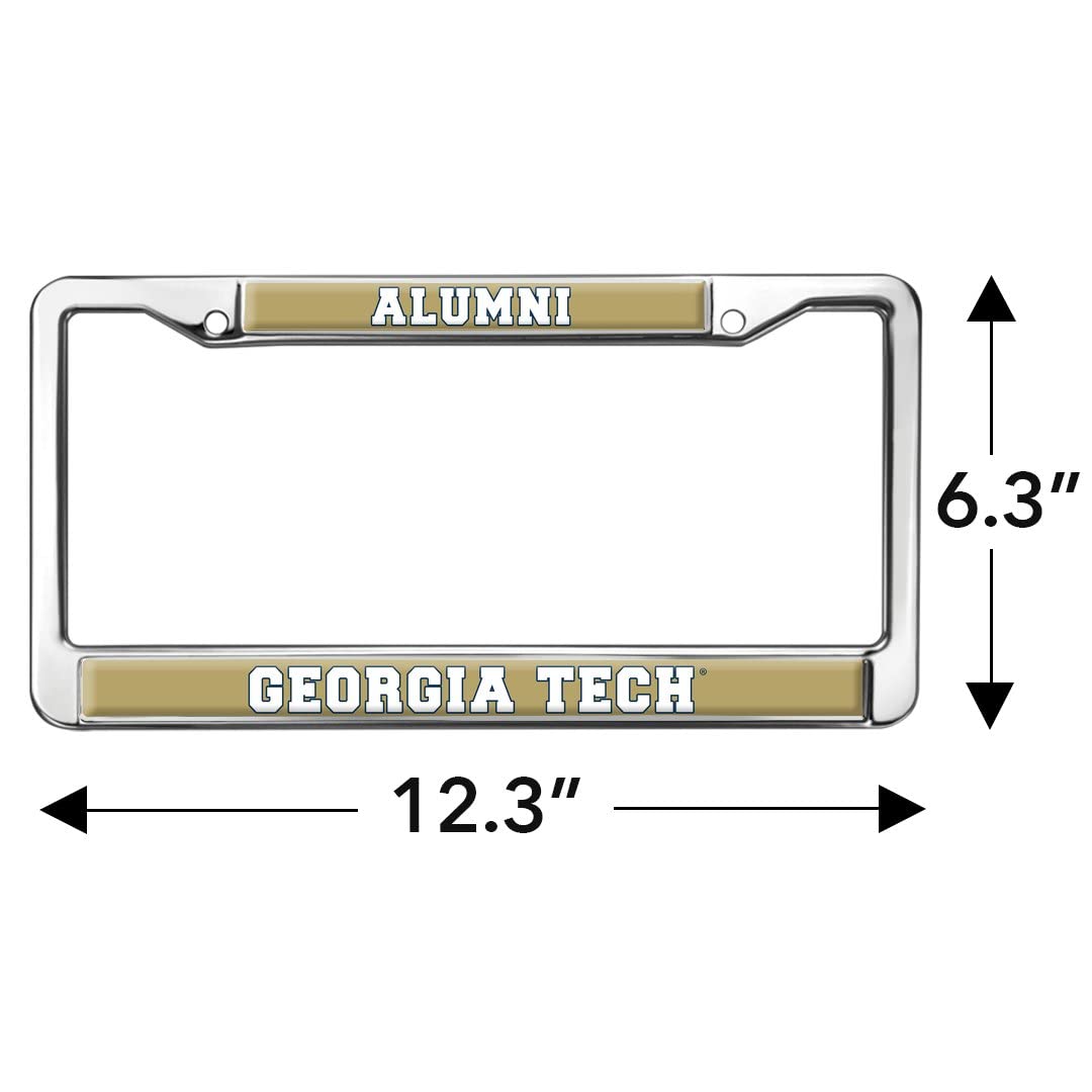 Georgia Tech Alumni Logo Full Size Standard License Plate Metal Frame