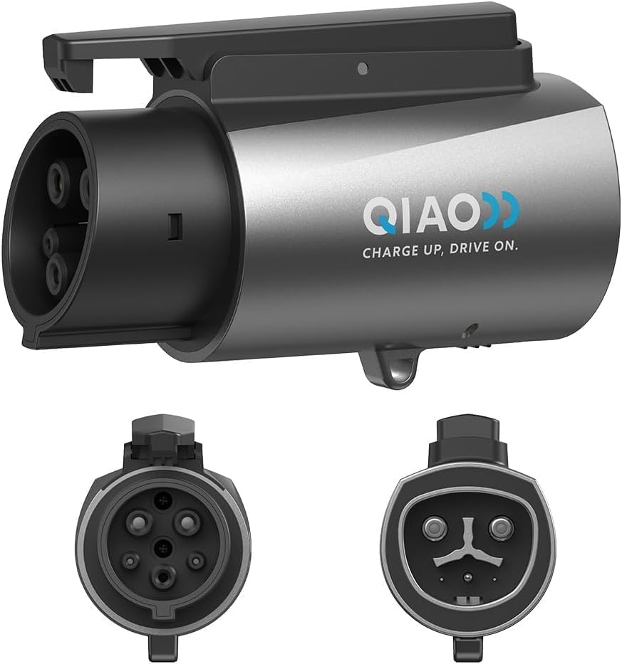 QIAO Fit for Tesla to J1772 Charger Adapter, Up to 80A 250V - NACS to J1772 EV Adapter for Charge J1772 EVS at Tesla AC Charger 