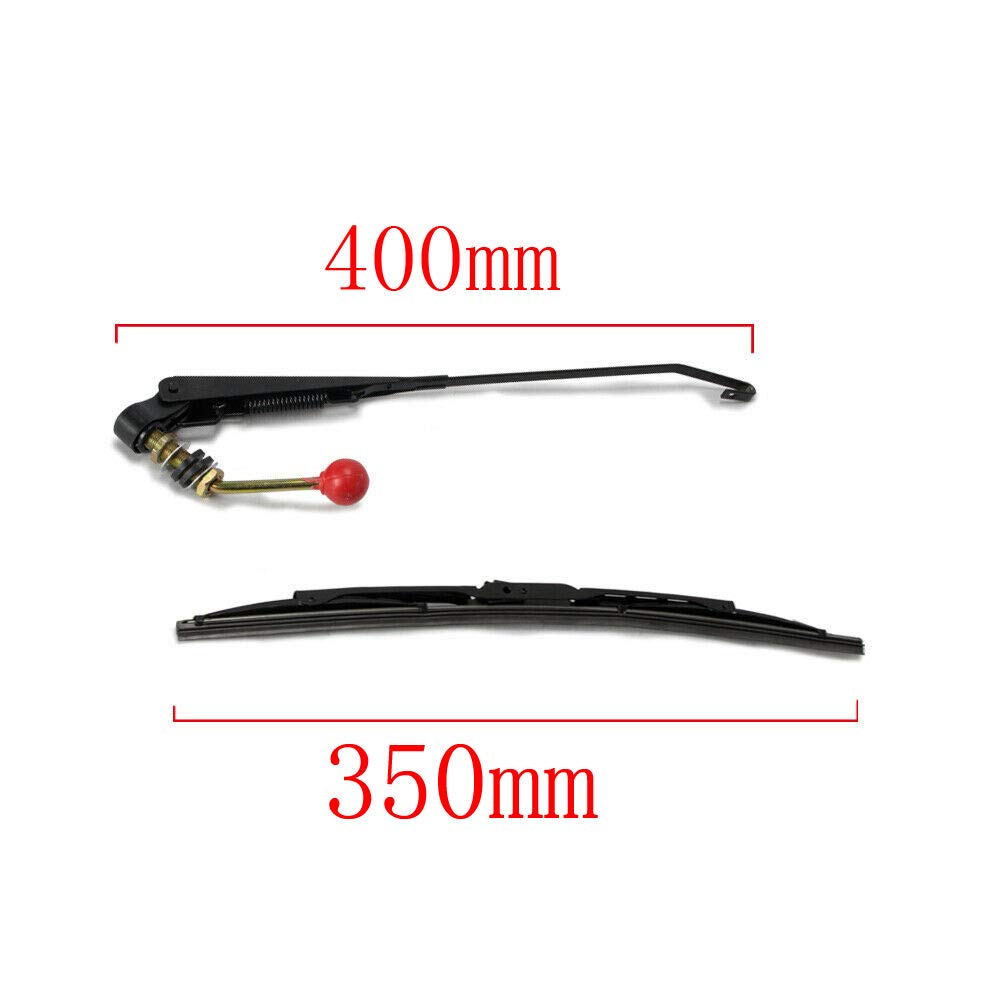 ConPus UTV Manual Wiper Hand Operated Windshield Wiper for Polaris Ranger 570 800 900 1000, Polaris RZR 800 900 1000 XP, Polari