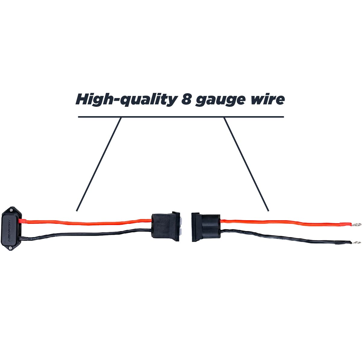 Newport Battery Quick Connect/Disconnect Connectors Terminals For Trolling Motor -Heavy Duty 8 Gauge Wire Marine Battery Accesso