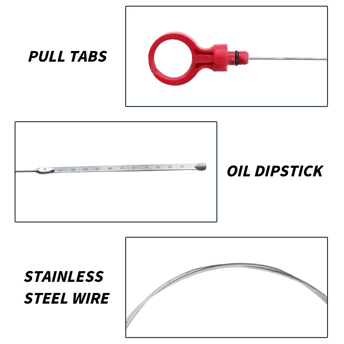 Bittwee Car Transmission Fluid Dipstick, Auto Transmission Fluid Level Dipstick Tool For 2.7 3.5 3.6 3.7 5.7 6.1 6.4L Fuel Tank With O-Sealing Cap, Oem#8863B 9336 9336A 42Rle Nag1 62Te