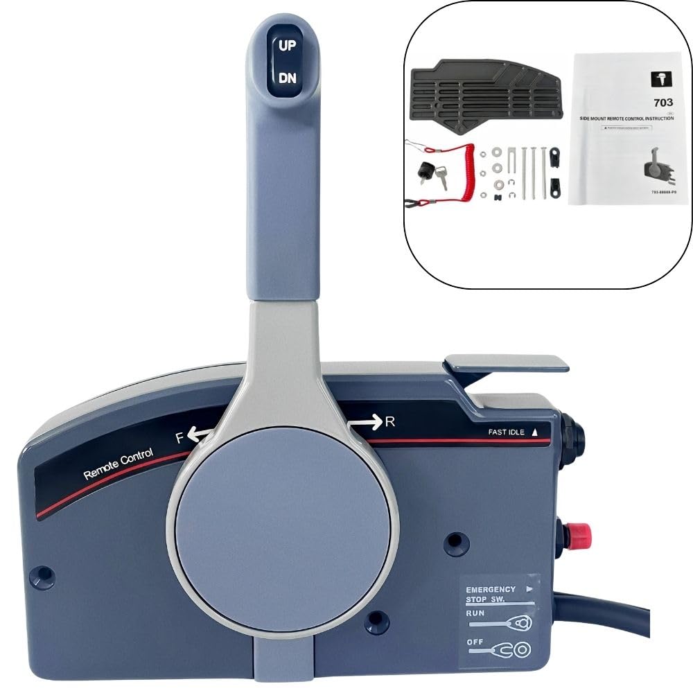 For Yamaha outboard throttle control box 703 side mounted pull to open 703-48272-12