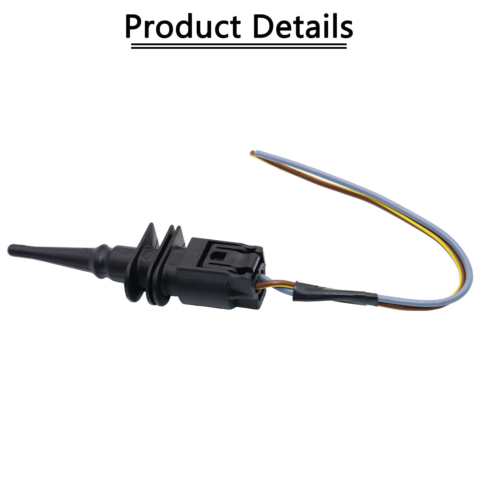 KEJSTED Ambient Air Temperature Sensor & Connector Pigtail Plug for BMW 128i 323i 325i 328i 330Ci 528i 530i 550i M