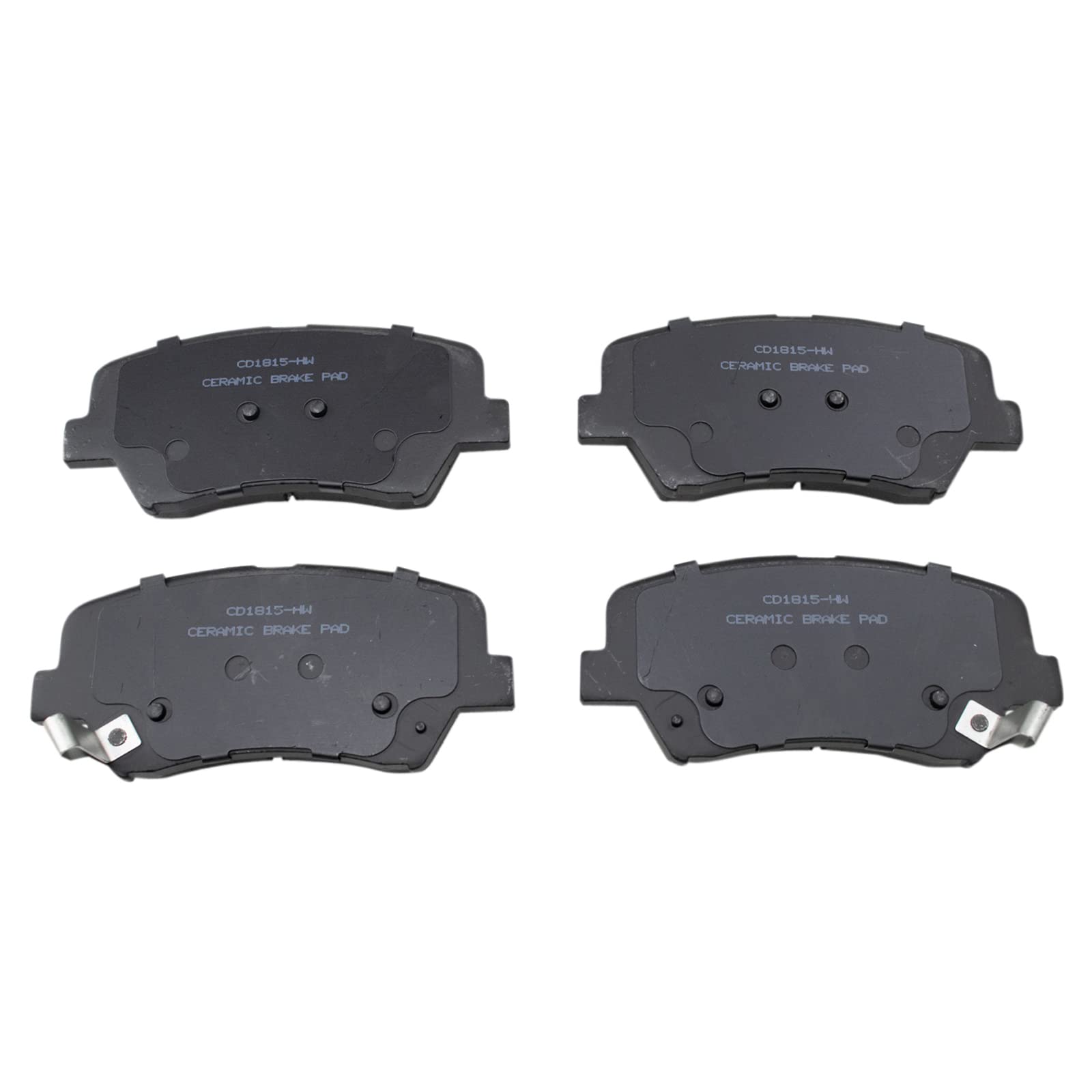 TRQ Front Brake Pads Ceramic Compatible with 2015-2017 Hyundai Azera 2017-2018 Santa Fe Sport 2015-2020 Kia Sorento