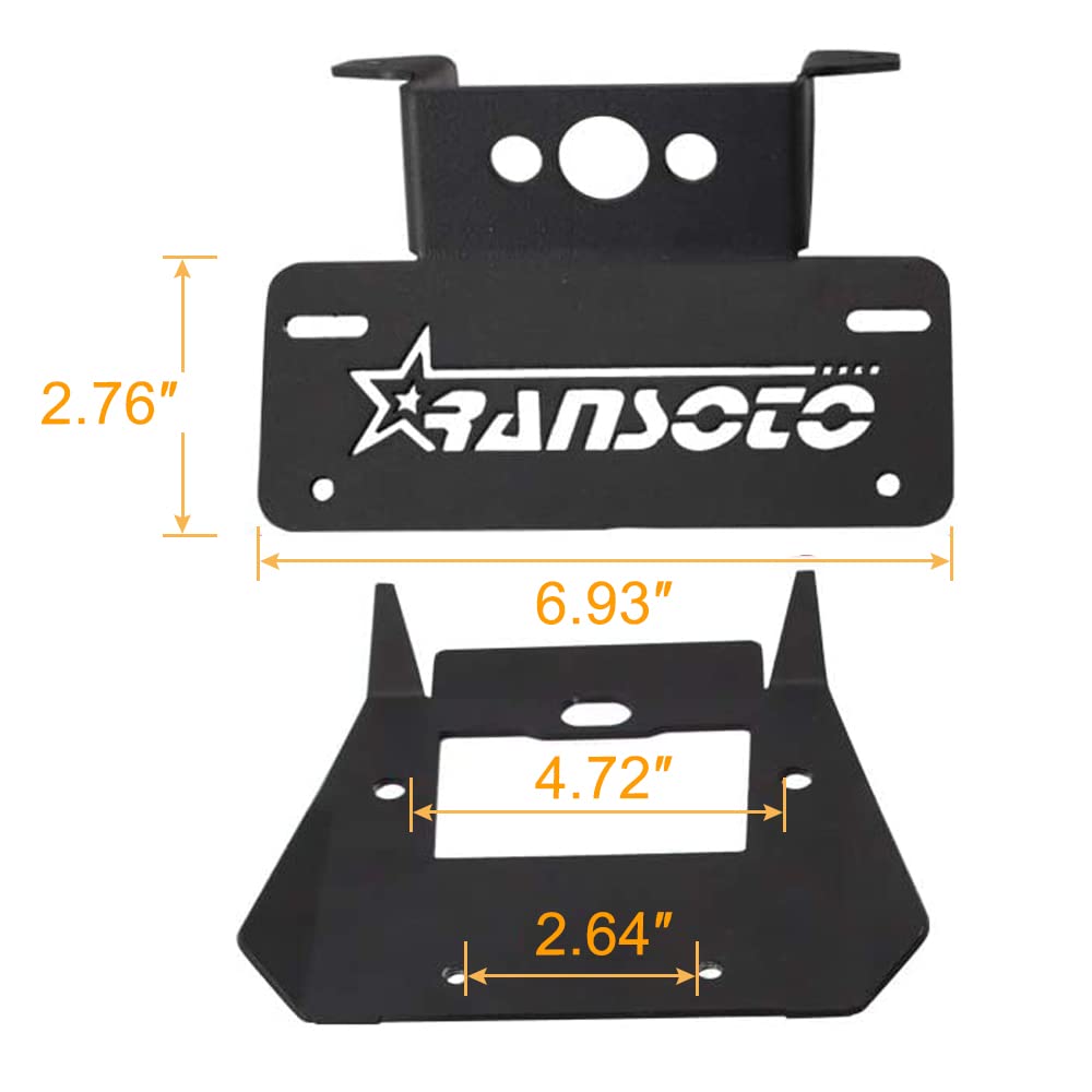 Ransoto Motorcycle Grom Fender Eliminator Grom License Plate Bracket Mount Holder Compatible With Honda Grom Msx125 2017 2018 20
