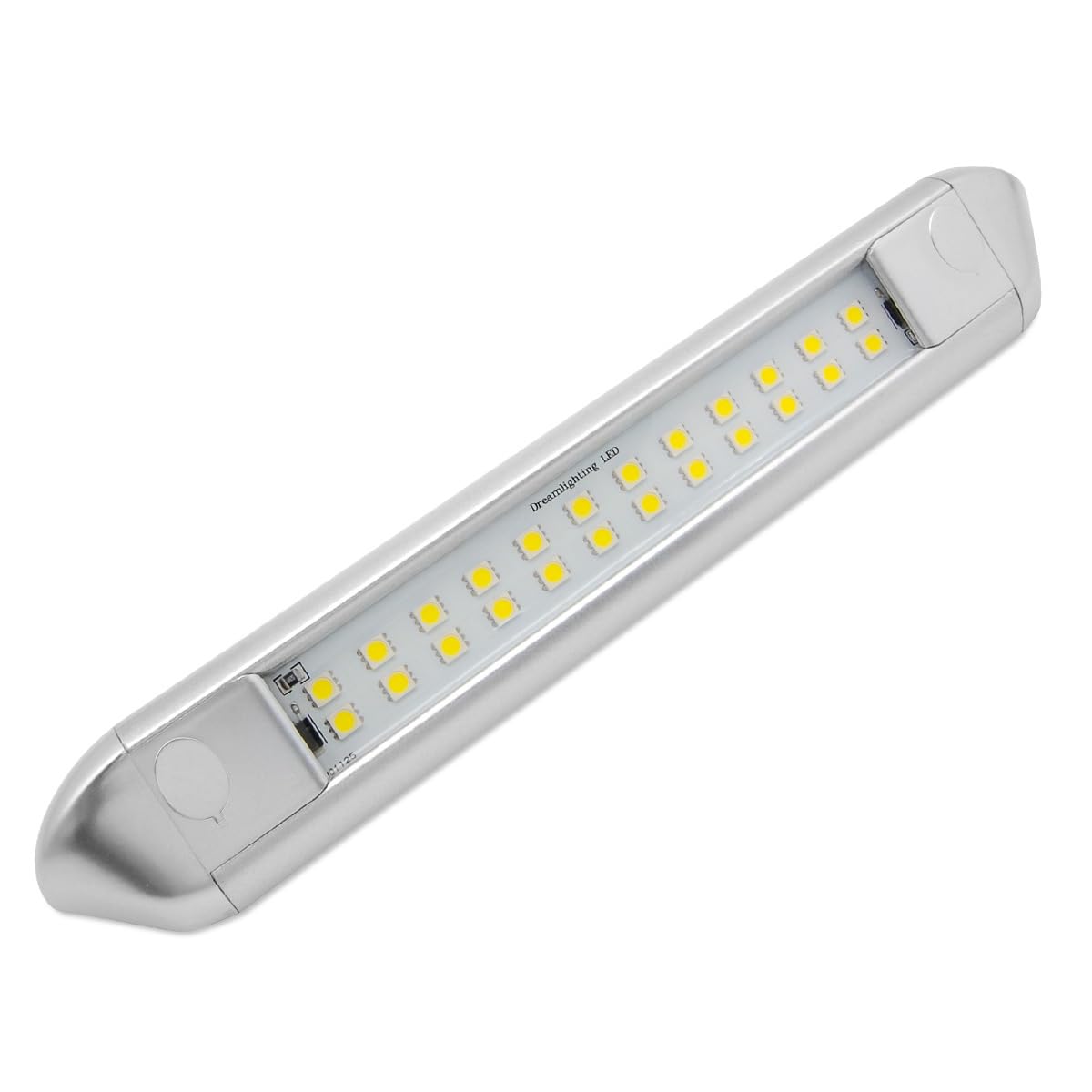 Dream Lighting Rv Exterior Light Fixture Led Waterproof Porch Awning Light 12V Camping Light Strip 10Inch Cool White, Silver She