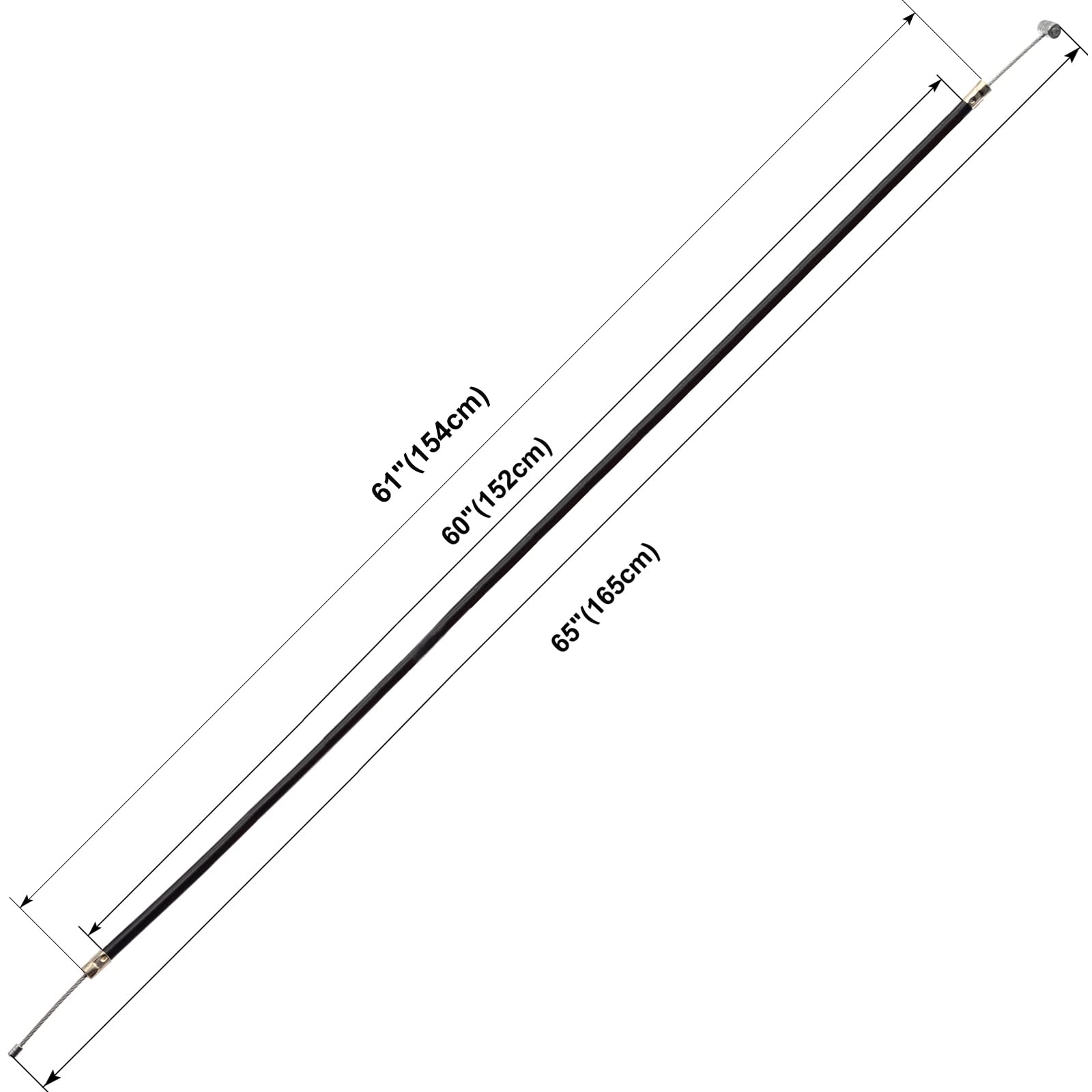 Royitay Universal 65 Inch Throttle Cable 60 Inch Housing Length For Manco Go Kart Cart Go-Cart Minibike Mini Bike Atv Bicycle (1 Pcs)