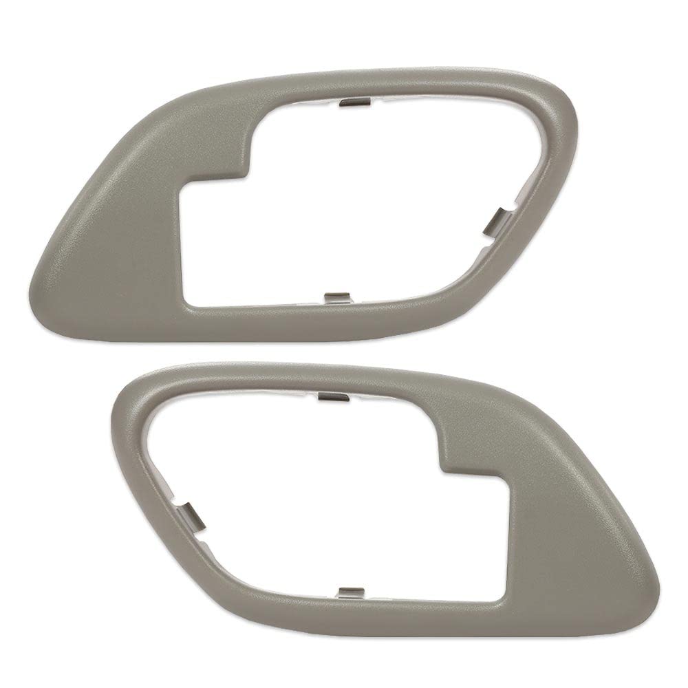 Pit66 Inside Door Handles Bezel, Compatible With 1995-1999 Chevy Tahoe/Fit 1995-1999 Gmc Suburban/Fit 1995-1999 Gmc Yukon Gray #