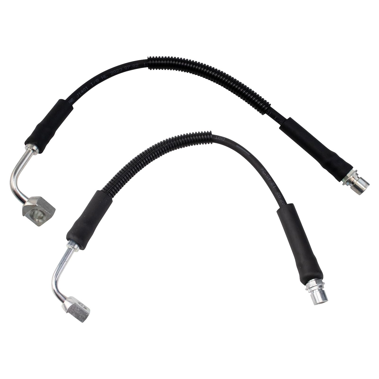 Trq Front Brake Hose Set Compatible With 2003-2007 Cadillac Cts