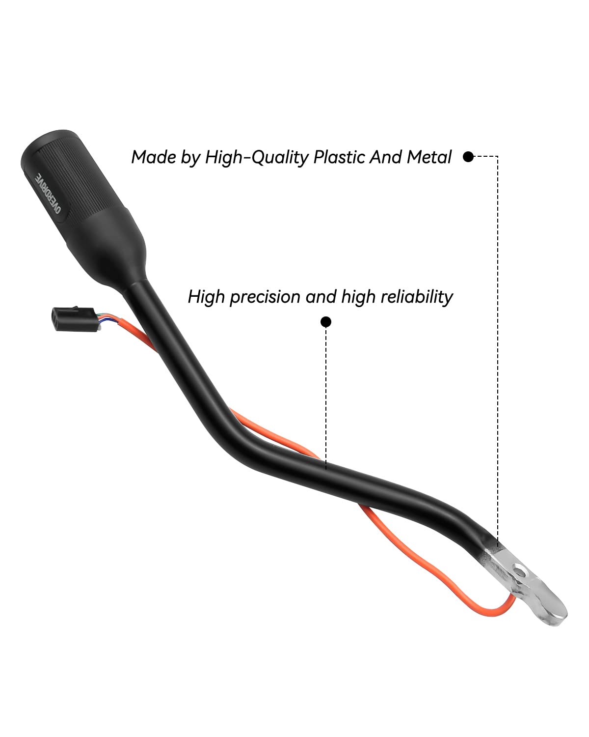 Emiho Transmission Gear Shifter Lever And Overdrive Switch Kit Fit For Ford Bronco F-150 F-250 F-350 F53 F59 1992-1997 Replace F4Tz-7210-B F4Tz7210B F2Tz-7210-F