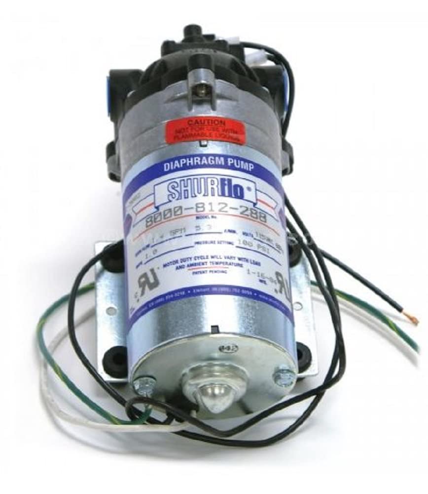 Shurflo 8000-812-288 On Demand Diaphragm Water Pump For Agriculture Spraying And Fluid Transfer, 115Vac, 1.4Gpm, 100Psi, Chemica