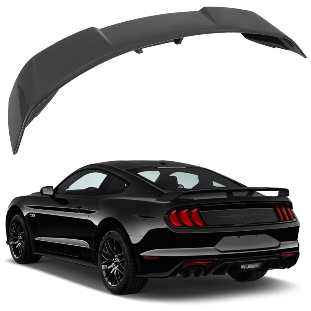 Scitoo Abs Rear Window Spoiler Wing Fit For 2015-2020 For Ford Mustang Coupe Glossy Black Rear Trunk Spoiler Wing