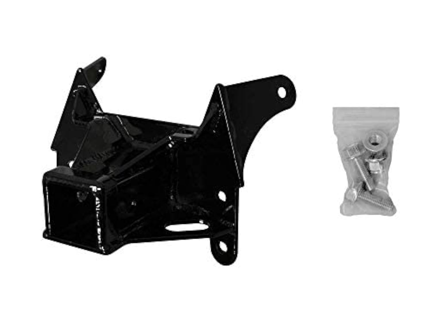 SuperATV Black Rear Receiver Hitch for Can-Am Maverick Turbo/X DS/X DS Turbo/X RS Turbo/Max Turbo/Max X DS (See Fitment) | Fits 