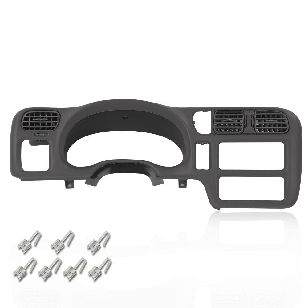 PIT66 Dash Bezel Compatible with Chevy S10 GMC Sonoma Jimmy Blazer 1998-2004 (Not fit double din)