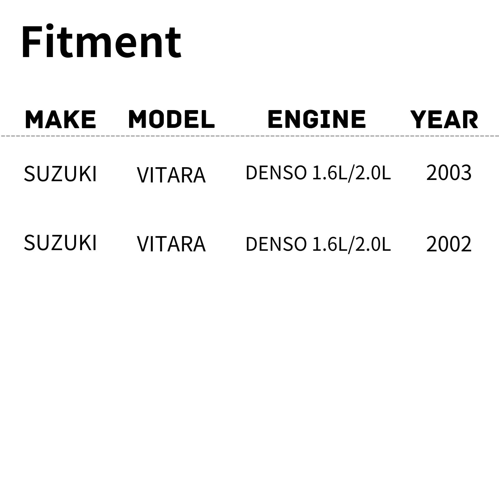 TYG OE Replacement(CAPA Quality) Cooling Fan Extra Silent for 1999-2005 Suzuki Grand Vitara V6/2.5L, 2002-2003 Vitara DENSO 1.6L